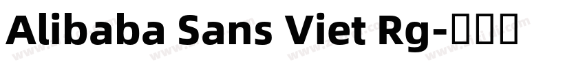 Alibaba Sans Viet Rg字体转换